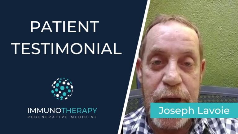 Josep Lavoie Testimonial - Immunotherapy Regenerative Medicine