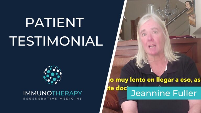 jeannine FullerTestimonial - Immunotherapy Regenerative Medicine